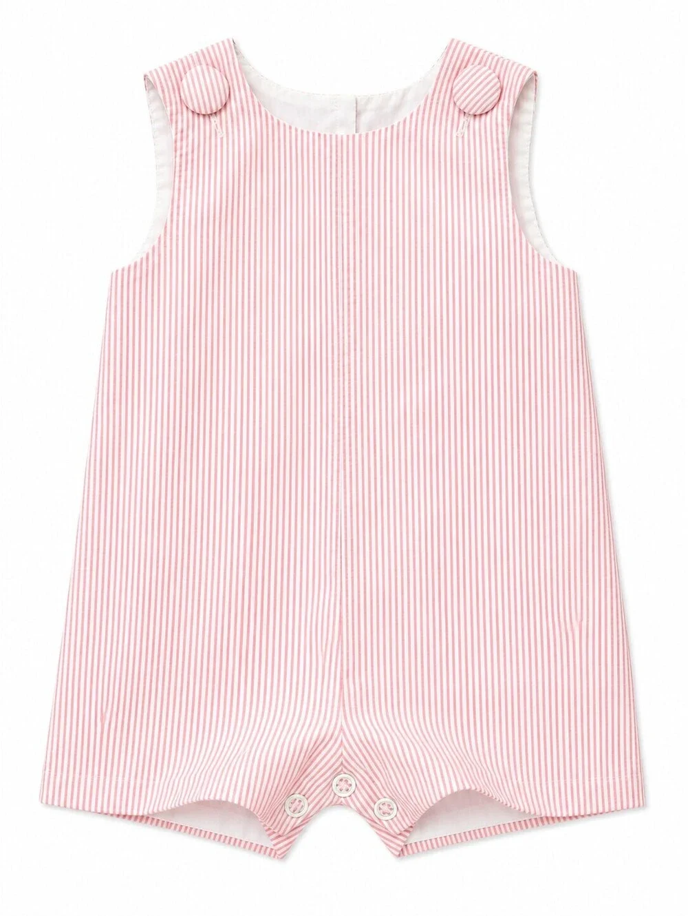 NWT Zuccini Kids Pink Seersucker Jon Jon Romper 12M
